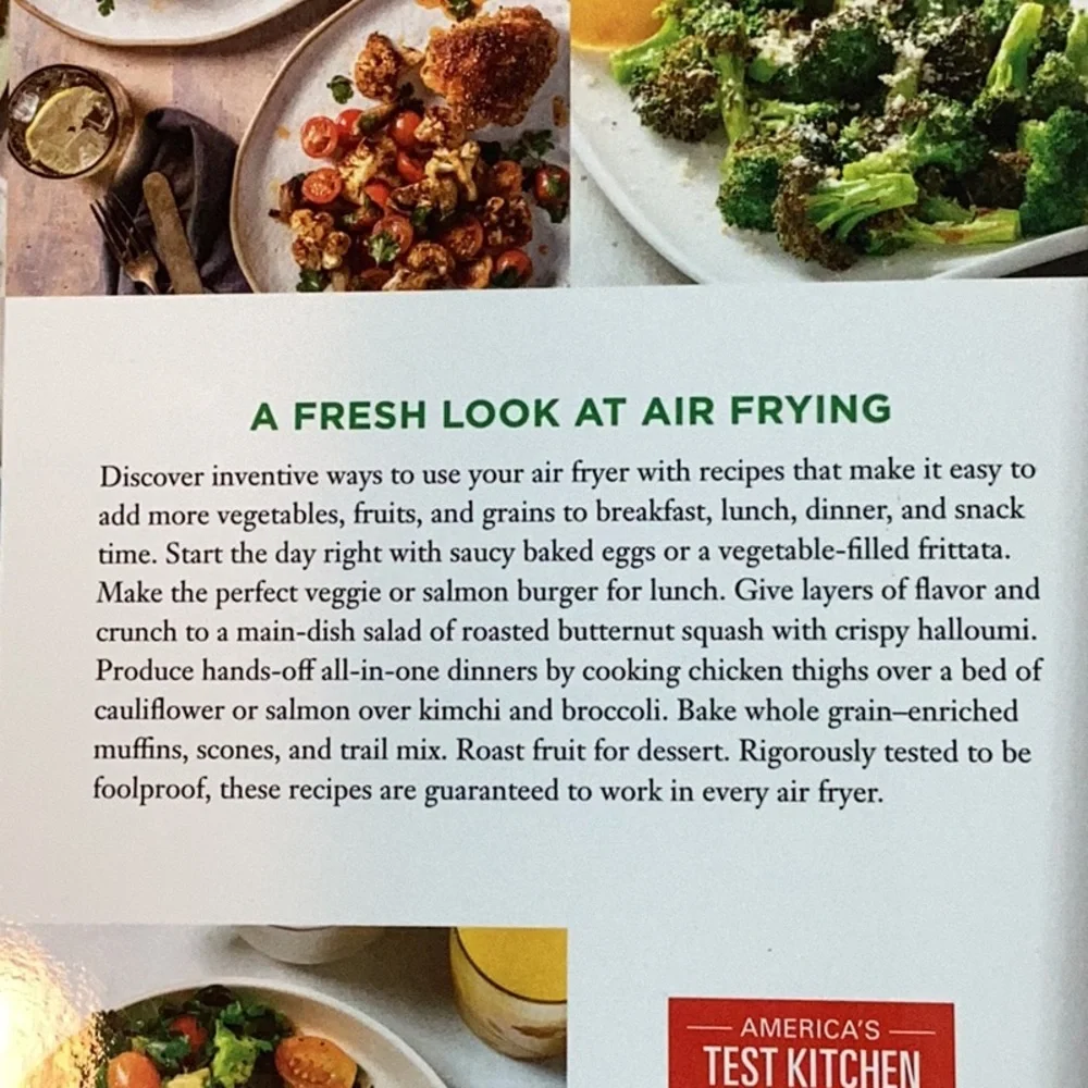 Book Healthy Air Fryer, 🆕 75 recipes, A Test Kitchen Cookbook, for all air fryer